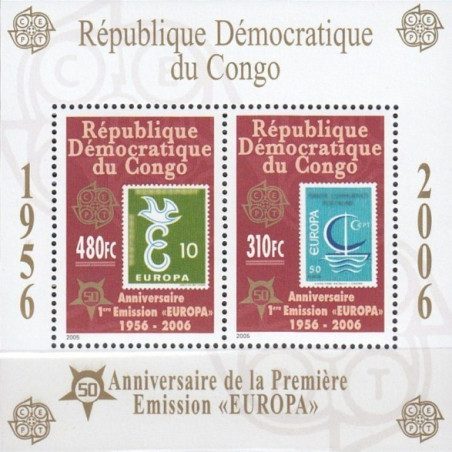 Kongo pašto ženklai (2005). Europa CEPT ženklams 50 metų