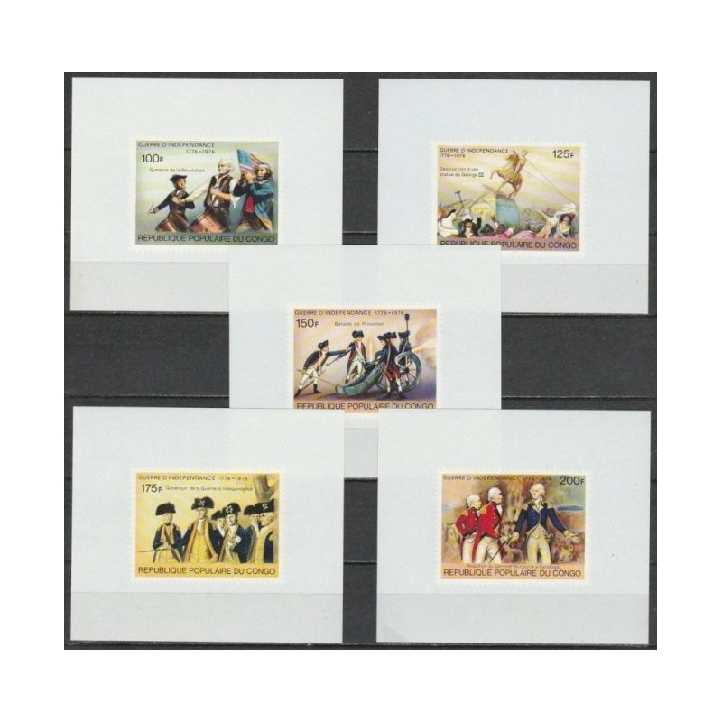 Kongo pašto ženklai (1976). Amerikos revoliucija