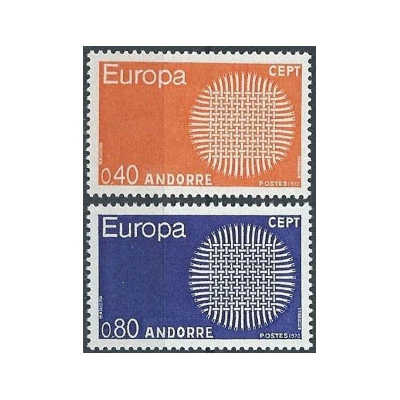 Andoros pašto ženklai (1970) - Fantastiškos Europa ženklų kainos‎