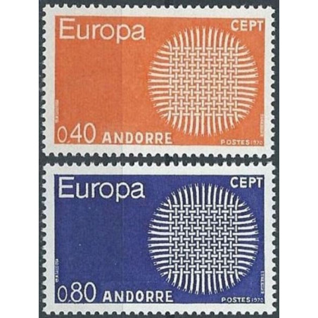 Andoros pašto ženklai (1970) - Fantastiškos Europa ženklų kainos‎