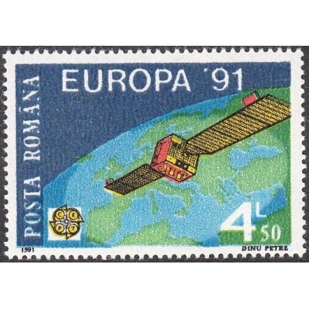 Rumunijos pašto ženklai (1991). Europos kosmoso tyrinėjimai