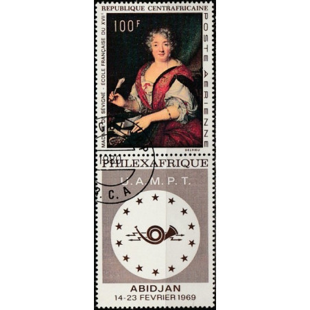 Central African Republic 1968. Philatelic exhibition (Paintings)