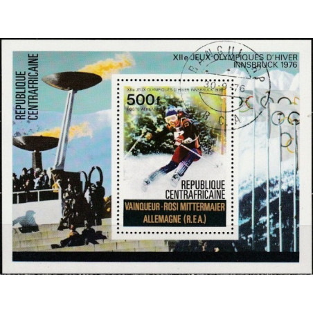 Central African Republic 1976. Winter Olympic Games Innsbruck