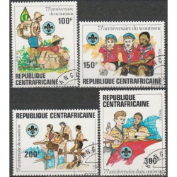 Centrinės Afrikos Respublikos pašto ženklai (1982). Skautai