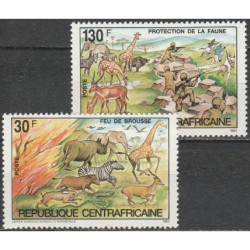 Centrinės Afrikos Respublikos pašto ženklai (1984). Aplinkos apsauga