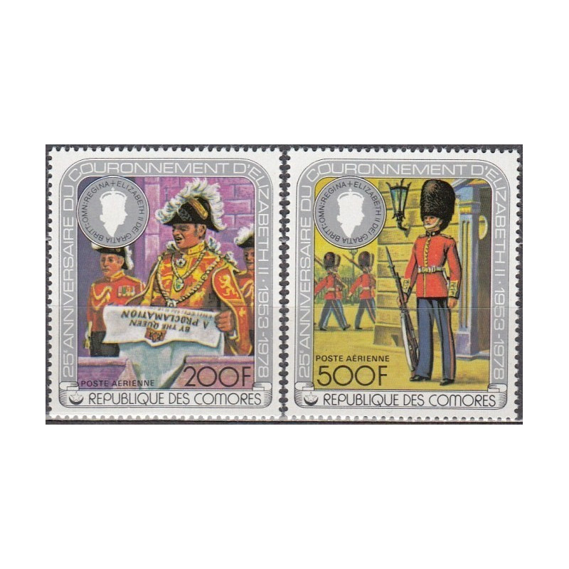 Comoros stamps (1978) for sale. Coronation of Elizabeth II