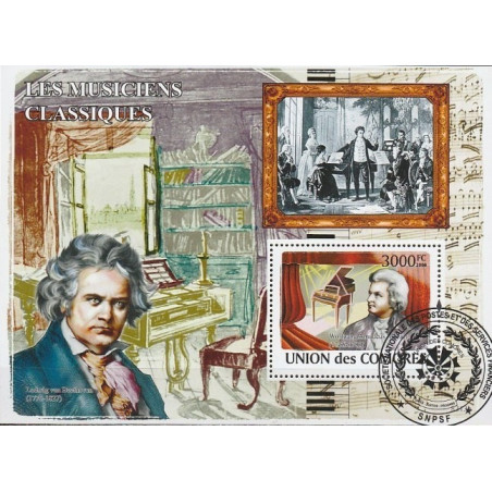 Comoros stamps (2008) for sale. Composers