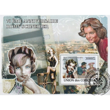 Comoros stamps (2009) for sale. Romy Schneider