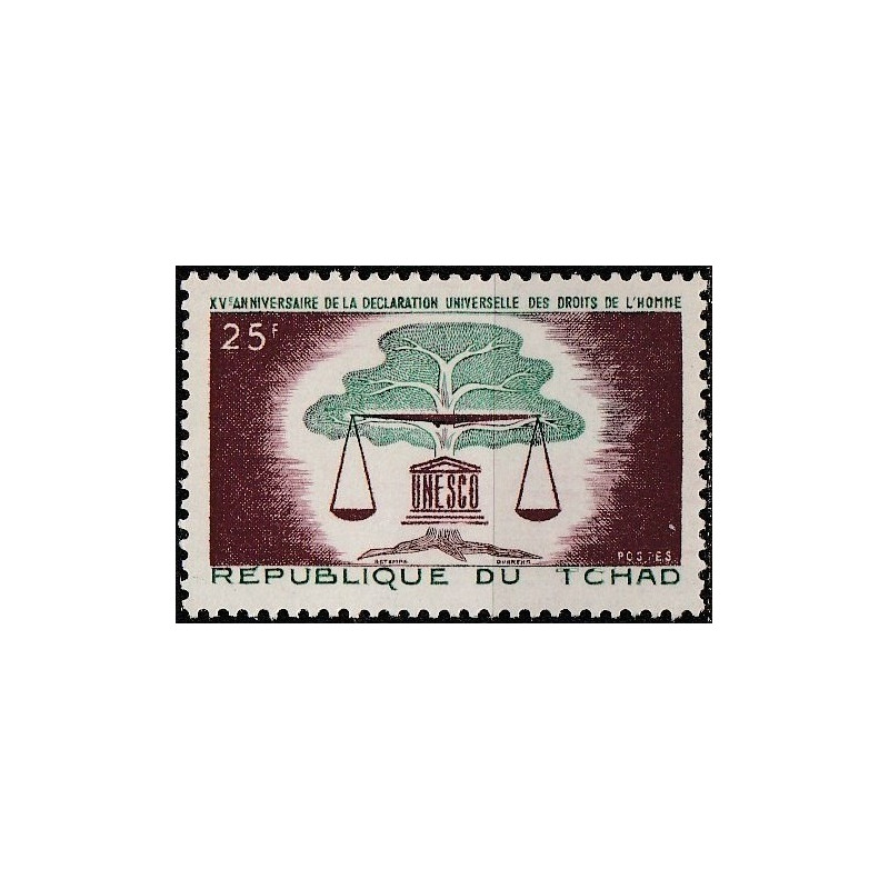 Čado pašto ženklai (1963). Žmogaus teisių deklaracija