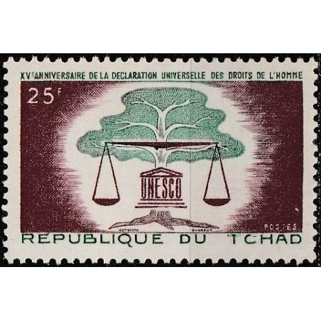 Čado pašto ženklai (1963). Žmogaus teisių deklaracija