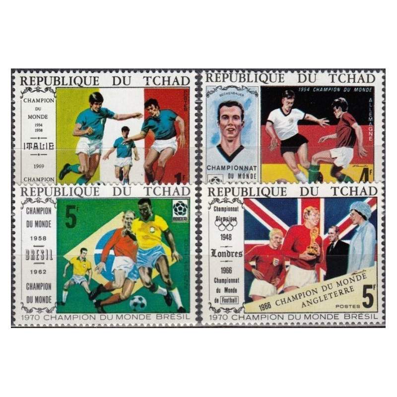 Chad stamps (1970) for sale. Winners of FIFA World Cups