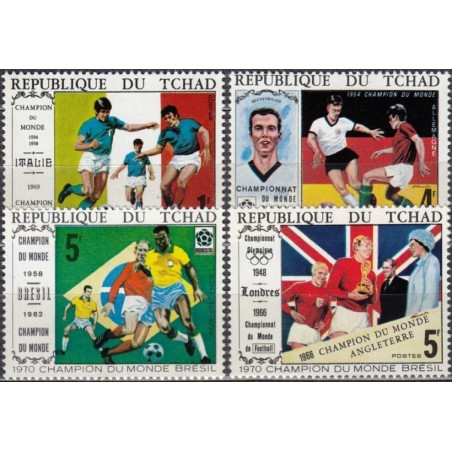 Chad stamps (1970) for sale. Winners of FIFA World Cups