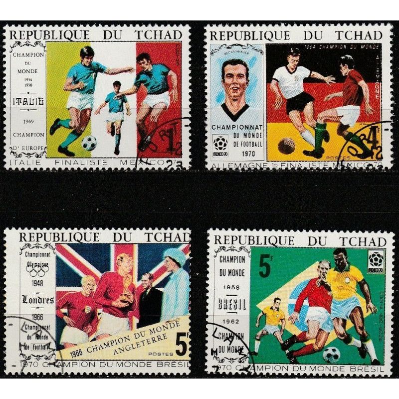 Chad stamps (1970) for sale. Winners of FIFA World Cups