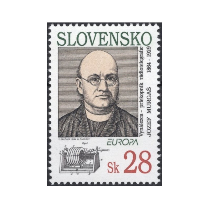 Slovakijos pašto ženklai (1994). Didieji atradimai