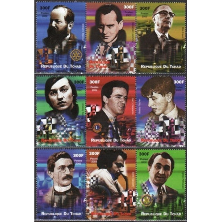 Chad stamps (2002) for sale. Chessmasters