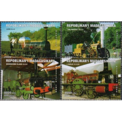 Madagaskaro pašto ženklai (1999). Senoviniai lokomotyvai