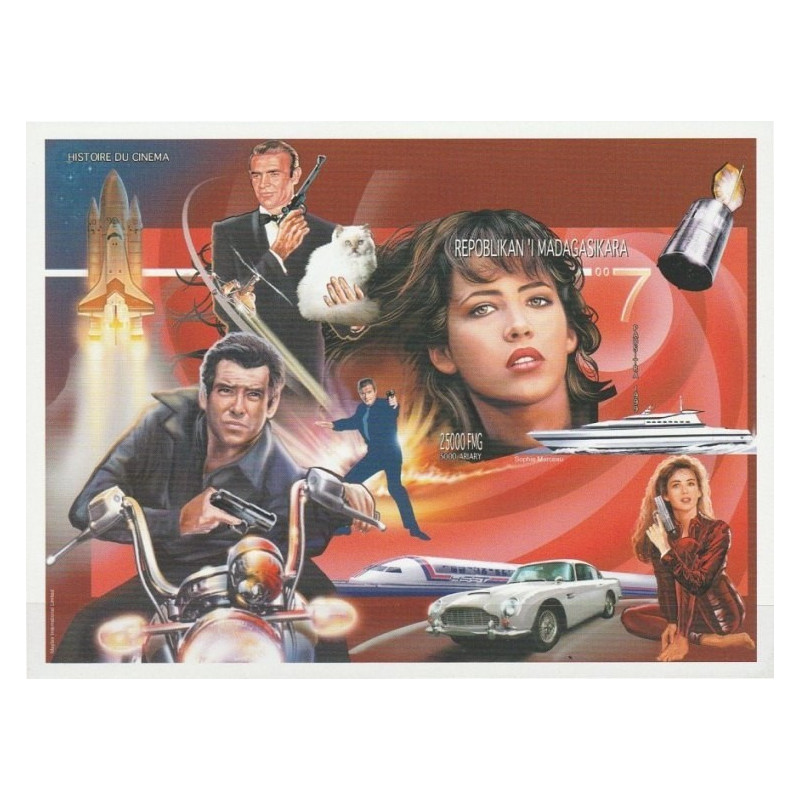 Madagaskaro pašto ženklai (1999). Kinas ir aktoriai (Agentas 007)