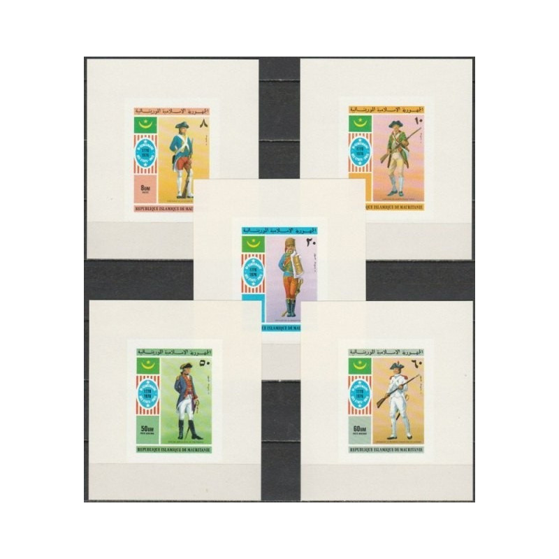 Mauritania 1976. American Revolution anniversary (deluxe blocks)
