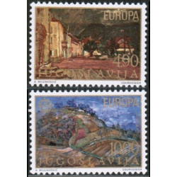 Jugoslavijos pašto ženklai (1977). Kraštovaizdžiai paveiksluose