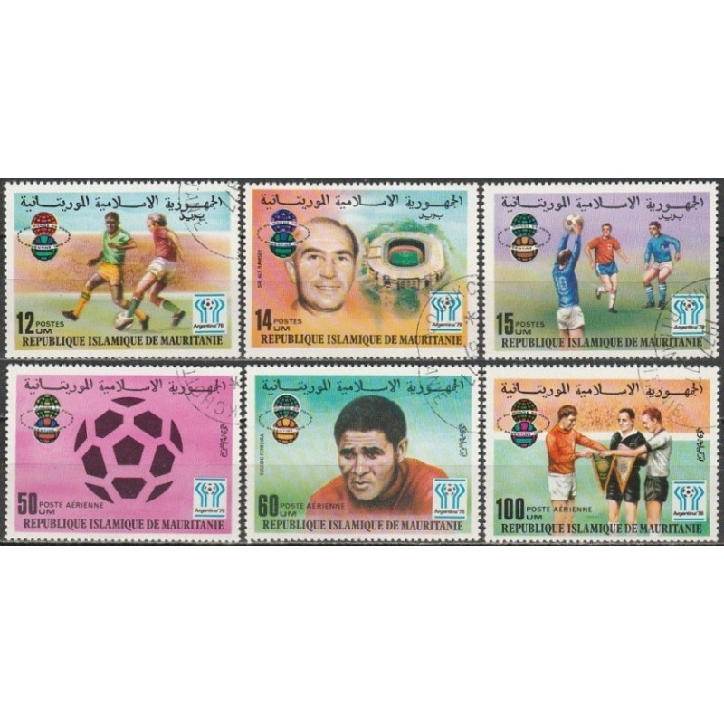 Mauritanijos pašto ženklai (1977). FIFA Pasaulio taurė