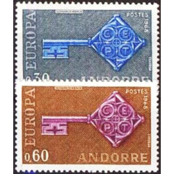 Andoros pašto ženklai (1968) - Fantastiškos Europa ženklų kainos‎
