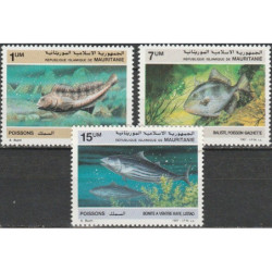 Mauritania stamps (1987) for sale. Fishes