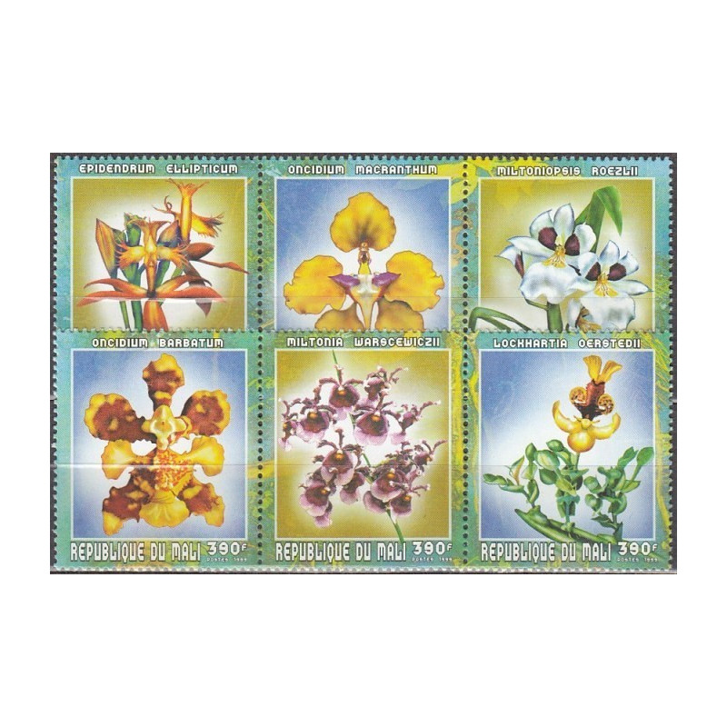 Mali stamps (1999) for sale. Orchids