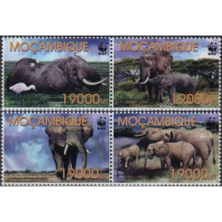 Mozambique stamps (2002) for sale. Elephants