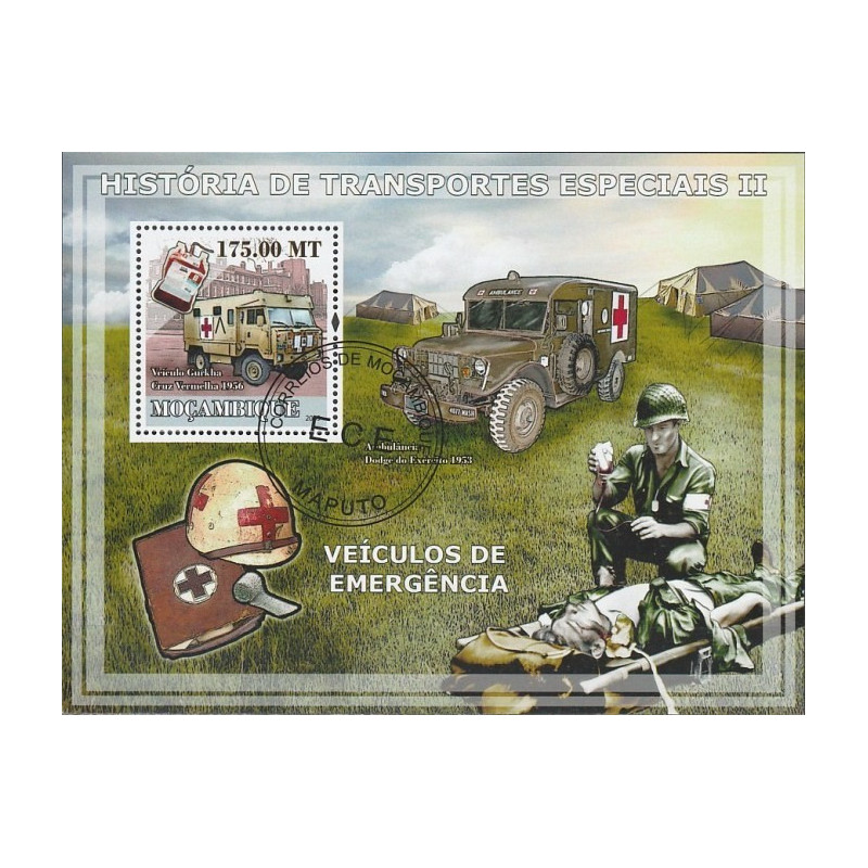 Mozambiko pašto ženklai (2009). Spec. transportas - pirmoji pagalba