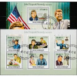 Mozambique stamps (2009) for sale. John Fitzgerald Kennedy