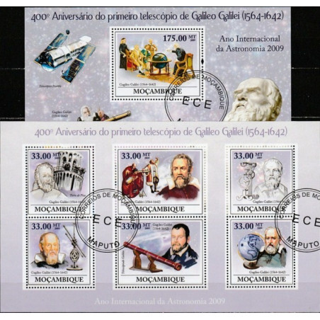 Mozambiko pašto ženklai (2009). Galileo Galilėjus
