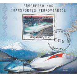 Mozambiko pašto ženklai (2010). Greitasis traukinys Japonijoje