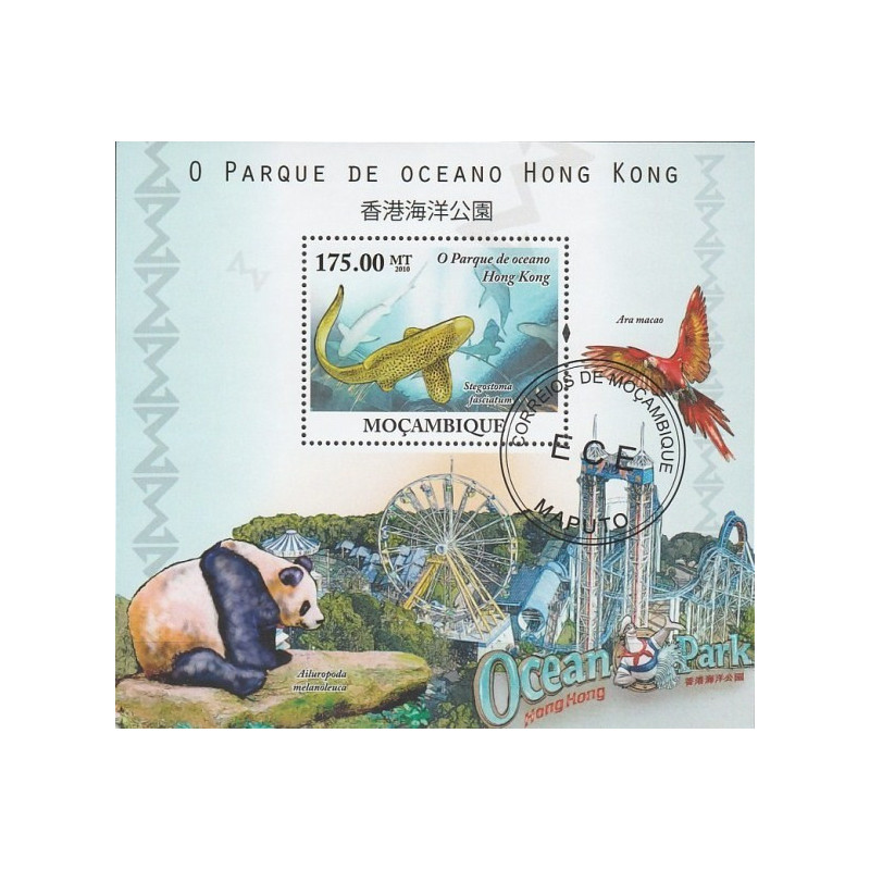 Mozambique stamps (2010) for sale. Ocean park in Hong Kong