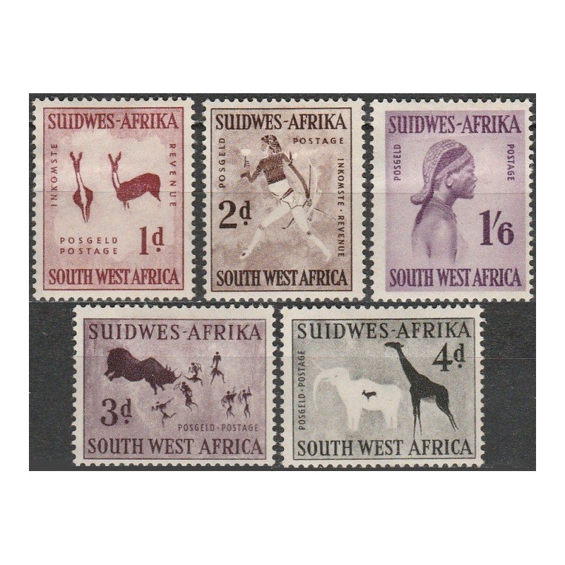 Namibijos pašto ženklai (1954). Piešiniai ant akmens