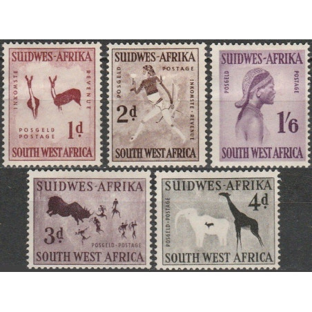 Namibijos pašto ženklai (1954). Piešiniai ant akmens