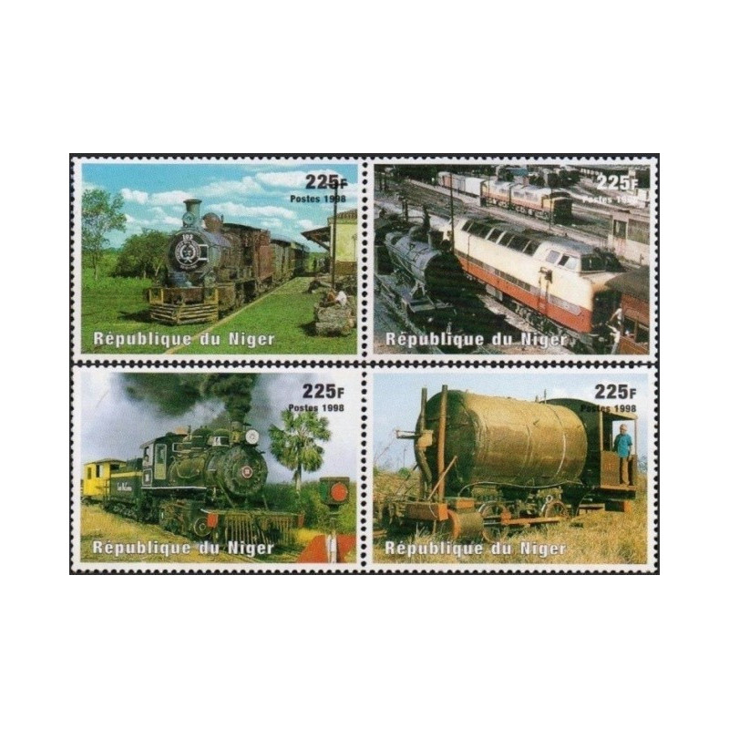 Niger stamps (1998) for sale. Locomotives (South America)