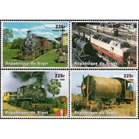 Niger stamps (1998) for sale. Locomotives (South America)