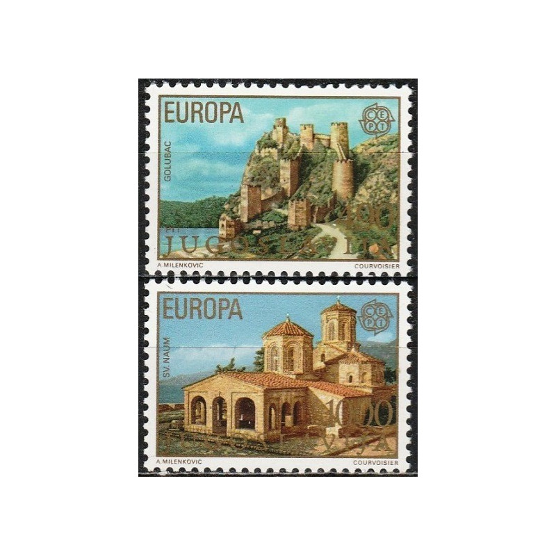 Jugoslavijos pašto ženklai (1978). Architektūros paminklai