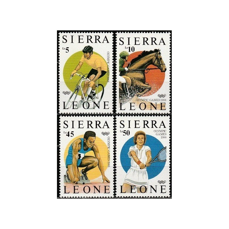 Siera Leonės pašto ženklai (1987). Seulo Olimpinės žaidynės