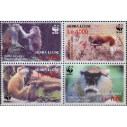Sierra Leone stamps (2004) for sale. Patas monkey