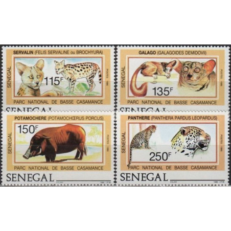 Senegalo pašto ženklai (1987). Nacionalino parko fauna