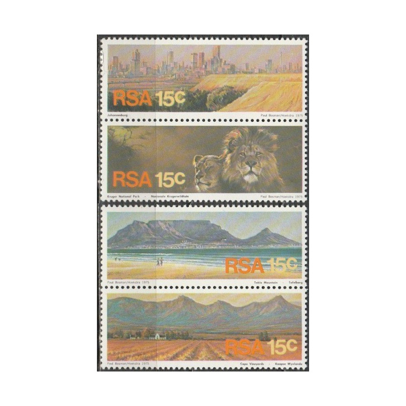 Pietų Afrikos Respublikos pašto ženklai (1975). Kraštovaizdžiai