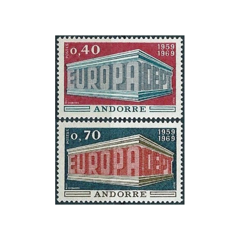 Andoros pašto ženklai (1969) - Fantastiškos Europa ženklų kainos‎