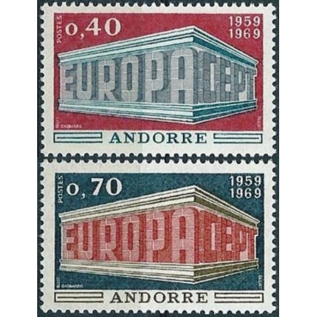 Andoros pašto ženklai (1969) - Fantastiškos Europa ženklų kainos‎