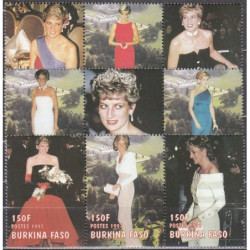 Burkina Faso stamps (1998) for sale. Diana (Princess of Wales)