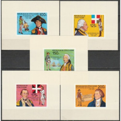 Ivory Coast 1976. American Revolution anniversary (deluxe blocks)