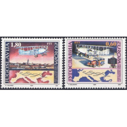 Jugoslavijos pašto ženklai (1994). Didieji atradimai: aviacija