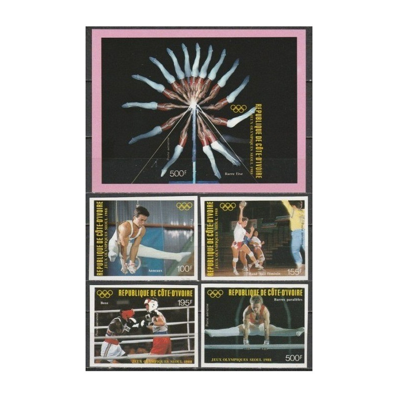 Ivory Coast stamps (1988) for sale. Summer Olympics 1988 (Seoul)