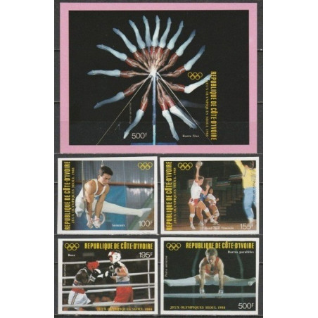 Ivory Coast stamps (1988) for sale. Summer Olympics 1988 (Seoul)