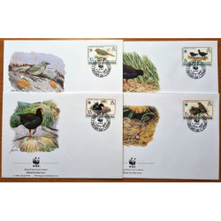 Tristan da Cunha 1991. WWF: Birds (First Day Covers)